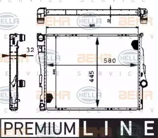 Теплообменник BEHR HELLA SERVICE 8MK 376 716-241