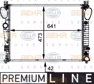 Теплообменник BEHR HELLA SERVICE 8MK 376 716-331