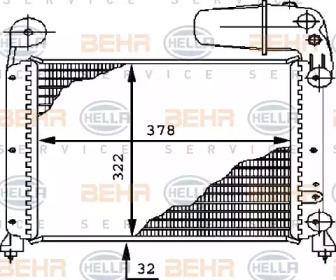 Теплообменник BEHR HELLA SERVICE 8MK 376 716-341