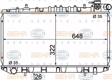 Теплообменник BEHR HELLA SERVICE 8MK 376 716-351