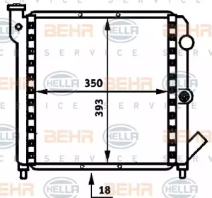 Теплообменник BEHR HELLA SERVICE 8MK 376 716-381