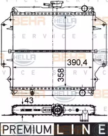 Теплообменник BEHR HELLA SERVICE 8MK 376 716-391