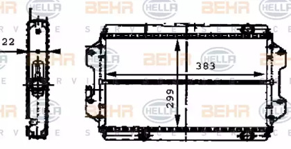 Теплообменник BEHR HELLA SERVICE 8MK 376 716-401