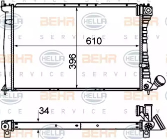 Теплообменник BEHR HELLA SERVICE 8MK 376 716-501