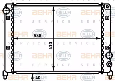 Теплообменник BEHR HELLA SERVICE 8MK 376 716-671