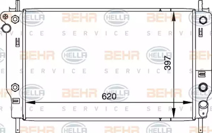 Теплообменник BEHR HELLA SERVICE 8MK 376 716-681