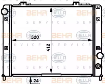 Теплообменник BEHR HELLA SERVICE 8MK 376 716-691