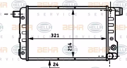 Теплообменник BEHR HELLA SERVICE 8MK 376 717-051