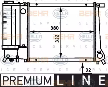 Теплообменник BEHR HELLA SERVICE 8MK 376 717-221