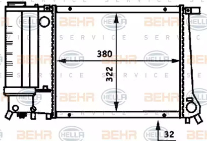 Теплообменник BEHR HELLA SERVICE 8MK 376 717-224