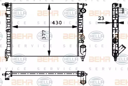 Теплообменник BEHR HELLA SERVICE 8MK 376 717-271