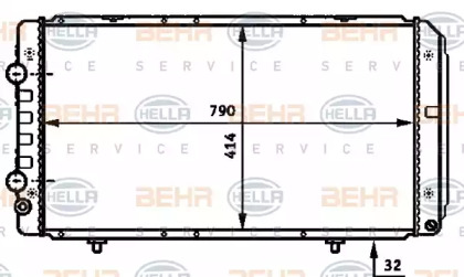 Теплообменник BEHR HELLA SERVICE 8MK 376 717-281