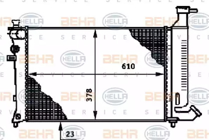 Теплообменник BEHR HELLA SERVICE 8MK 376 717-291