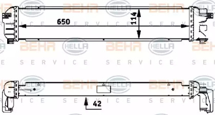 Теплообменник BEHR HELLA SERVICE 8MK 376 717-421