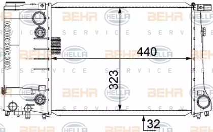 Теплообменник BEHR HELLA SERVICE 8MK 376 717-471