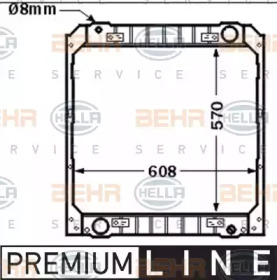 Теплообменник BEHR HELLA SERVICE 8MK 376 717-561