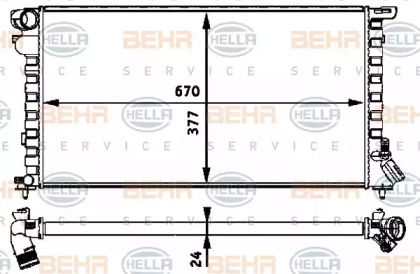 Теплообменник BEHR HELLA SERVICE 8MK 376 717-631