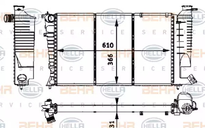 Теплообменник BEHR HELLA SERVICE 8MK 376 717-641