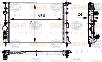 Теплообменник BEHR HELLA SERVICE 8MK 376 717-671