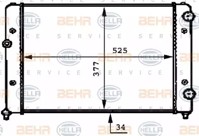 Теплообменник BEHR HELLA SERVICE 8MK 376 717-734