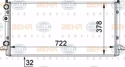 Теплообменник BEHR HELLA SERVICE 8MK 376 717-754