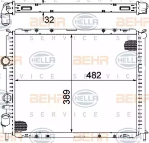 Теплообменник BEHR HELLA SERVICE 8MK 376 717-781