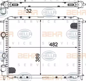 Теплообменник BEHR HELLA SERVICE 8MK 376 717-794