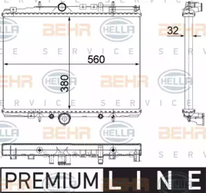 Теплообменник BEHR HELLA SERVICE 8MK 376 718-041