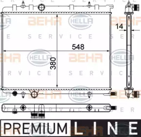 Теплообменник BEHR HELLA SERVICE 8MK 376 718-051