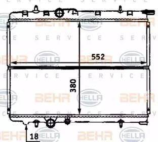 Теплообменник BEHR HELLA SERVICE 8MK 376 718-131