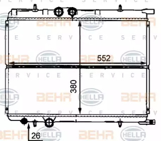 Теплообменник BEHR HELLA SERVICE 8MK 376 718-181