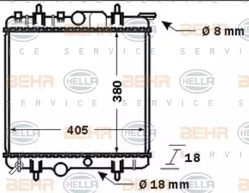 Теплообменник BEHR HELLA SERVICE 8MK 376 718-241