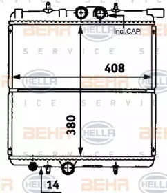 Теплообменник BEHR HELLA SERVICE 8MK 376 718-251