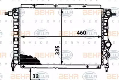 Теплообменник BEHR HELLA SERVICE 8MK 376 718-261