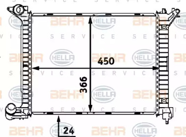 Теплообменник BEHR HELLA SERVICE 8MK 376 718-344