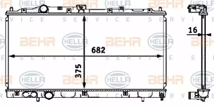 Теплообменник BEHR HELLA SERVICE 8MK 376 718-411