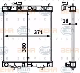 Теплообменник BEHR HELLA SERVICE 8MK 376 718-431