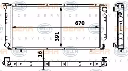 Теплообменник BEHR HELLA SERVICE 8MK 376 718-441