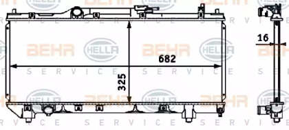 Теплообменник BEHR HELLA SERVICE 8MK 376 718-461