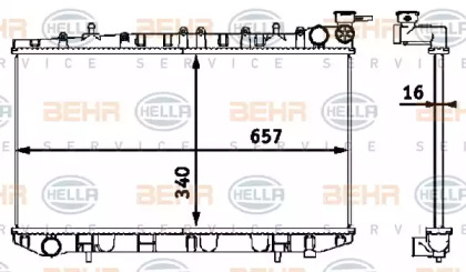 Теплообменник BEHR HELLA SERVICE 8MK 376 718-501