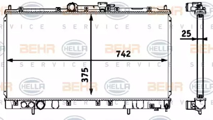 Теплообменник BEHR HELLA SERVICE 8MK 376 718-511