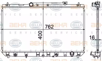 Теплообменник BEHR HELLA SERVICE 8MK 376 718-531