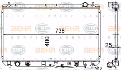 Теплообменник BEHR HELLA SERVICE 8MK 376 718-551