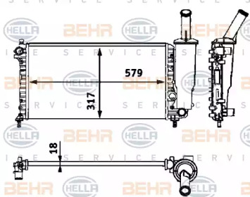 Теплообменник BEHR HELLA SERVICE 8MK 376 718-581