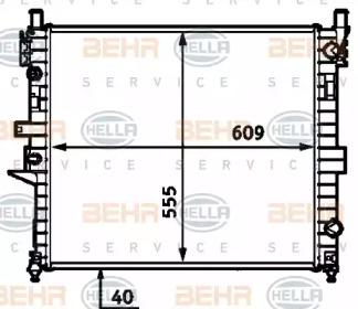 Теплообменник BEHR HELLA SERVICE 8MK 376 718-601