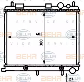 Теплообменник BEHR HELLA SERVICE 8MK 376 718-614