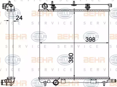 Теплообменник BEHR HELLA SERVICE 8MK 376 718-625