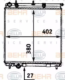 Теплообменник BEHR HELLA SERVICE 8MK 376 718-641