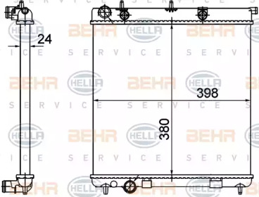 Теплообменник BEHR HELLA SERVICE 8MK 376 718-645