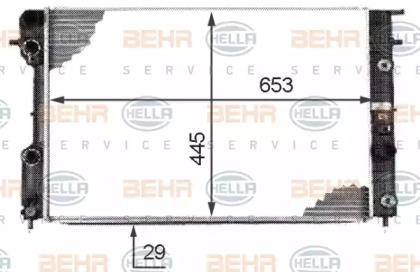 Теплообменник BEHR HELLA SERVICE 8MK 376 718-661